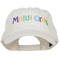 thumbnail image 1 of Mardi Gras Letters Embroidered Cotton Cap - Putty OSFM, 1 of 5