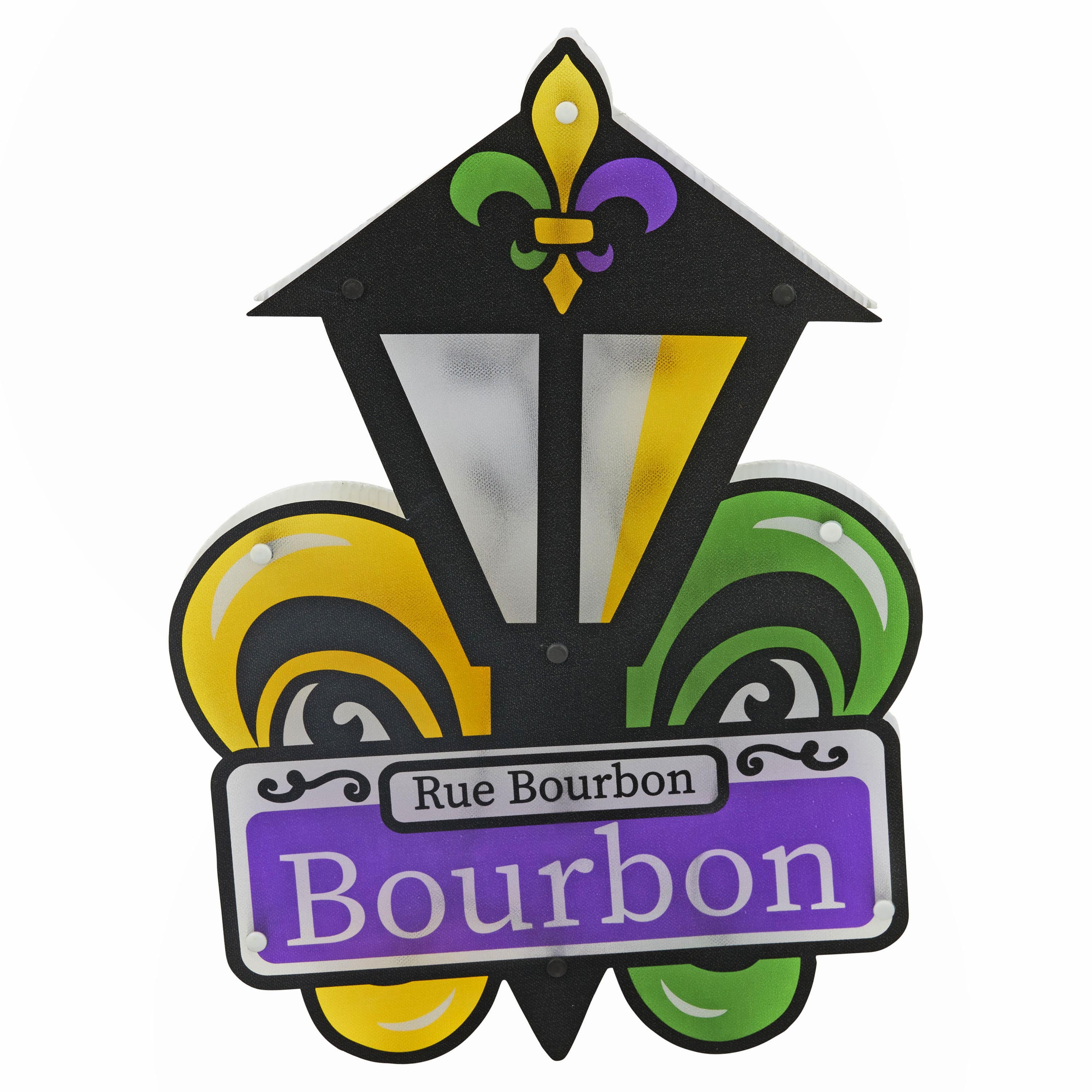 mardi gras lighted garland