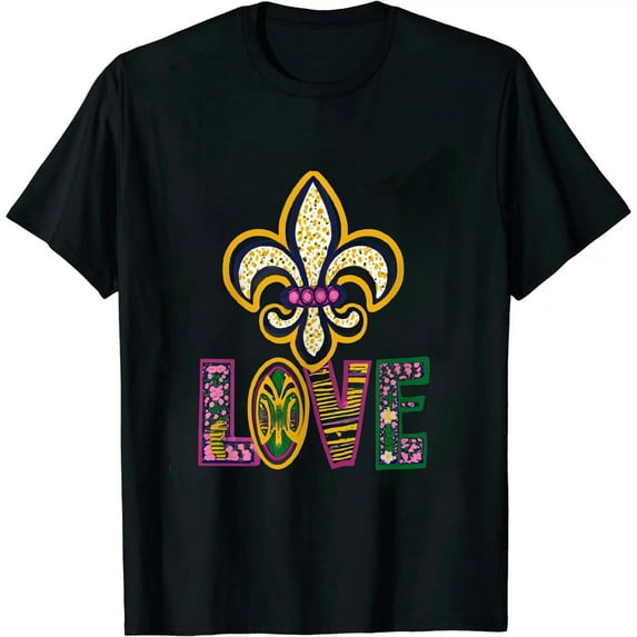 Mardi Gras Love Carnival Holiday Shrove Tuesday Party Premium T-Shirt