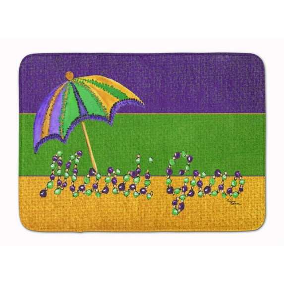 Mardi Gras Machine Washable Memory Foam Mat
