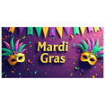 thumbnail image 1 of Mardi Gras Mask Banner Happy Celebrations Backdrop Party Decorations Festival Supplies Photography Props Event Decor Colorful Fiesta Background, 1 of 8