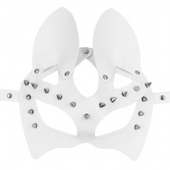 Mardi Gras Mask, Cat Ear Masquerade Half‑Face Mask, Hollow Cutout Animal Costume Mask With Adjustable Side Strap, Halloween Cosplay, Night Club, Themed Party Dress‑Up Accessory for Adult