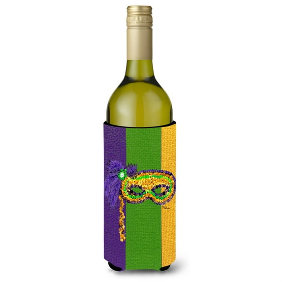 Mardi Gras Mask Wine Bottle Beverage Insulator Beverage Insulator Hugger 8362LITERK