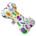 thumbnail image 1 of Mardi Gras Masks 6 inch Bone Dog Toy, 1 of 2