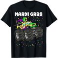 thumbnail image 1 of Mardi Gras Monster Truck Beads Carnival Festival Kids Boys T-Shirt, 1 of 5