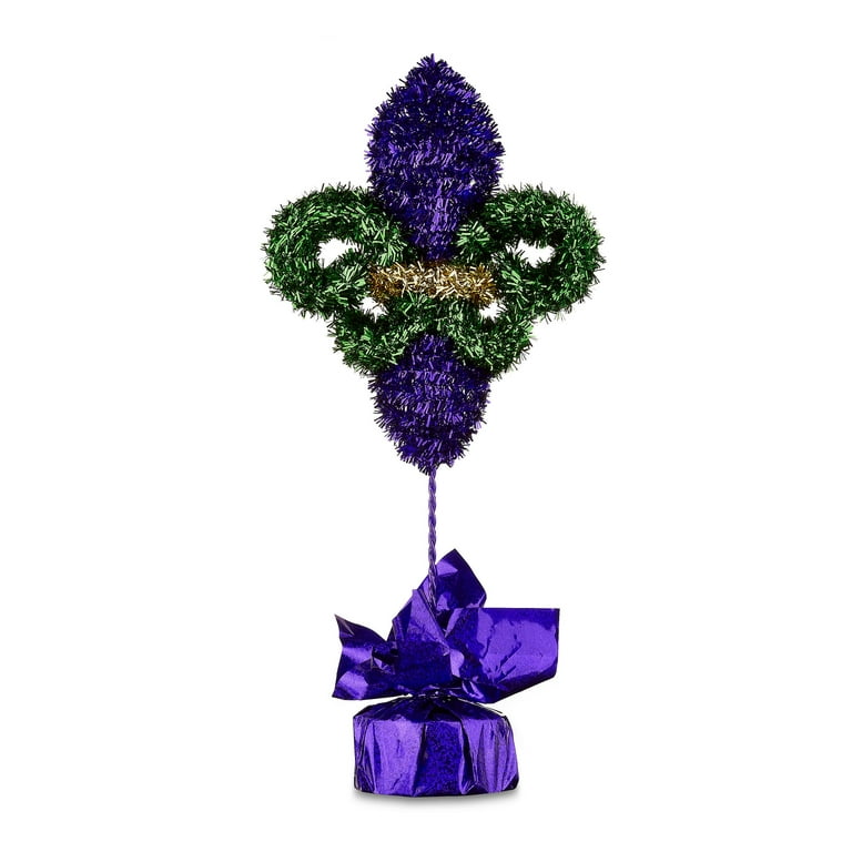 2.5 Fleur De Lis Harlequin Ribbon: Mardi Gras (10 Yards) RGE1703 –  Michelle's aDOORable Creations