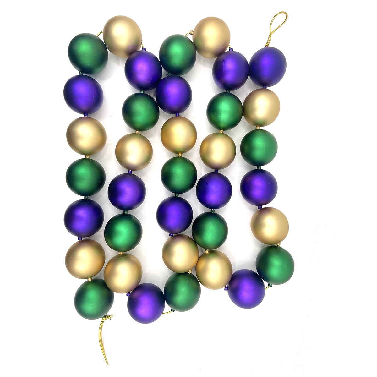 mardi gras bead garland