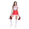 thumbnail image 1 of Mardi Gras Outfit Women'S Cheerleading Outfit Gymnastics Outfit Five Color Sleeveless Soccer Baby Cheerleading Dress Red L, 1 of 3