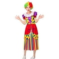 thumbnail image 1 of Mardi Gras Outfit for Women Funny Clown Carnival Party Performance Clothes Elegant Clown Outfits Set #05 Red & Size XXXXXL, 1 of 3
