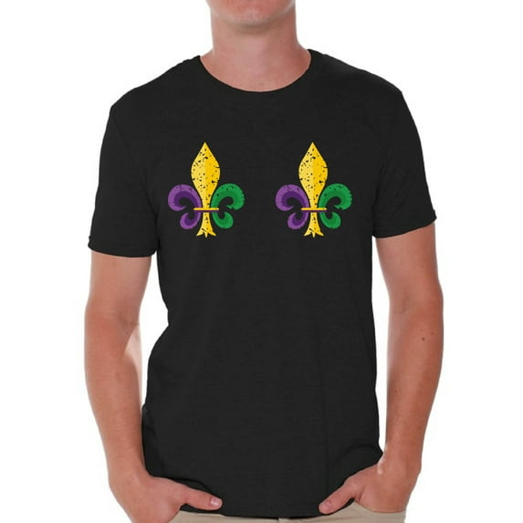 Mardi Gras Parade Shirt for Men New Orleans Carnival Tee for Him US Festive Novelty Graphic T-Shirt