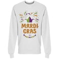 thumbnail image 1 of Mardi Gras Party Design Sweatshirt Men -Image by Shutterstock, Male 4X-Large, 1 of 2