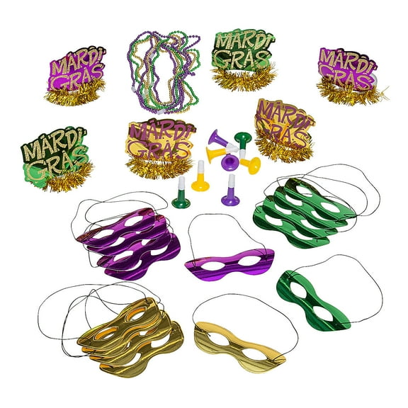 Mardi Gras Party Kit for 100 Guests