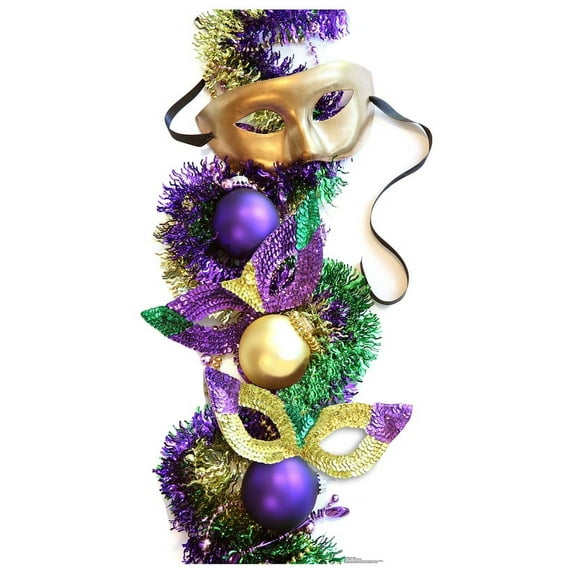 Mardi Gras Party Masks Cardboard Cutout