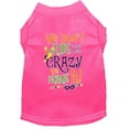 thumbnail image 1 of Mardi Gras Pet Dog  Cat Shirt Screen Printed, "We Don't Hide the Crazy, We Parade It", 1 of 10