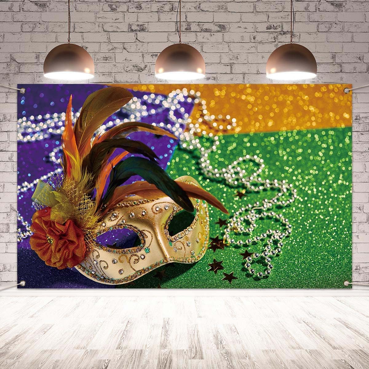 mardi gras backdrop stand
