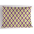 thumbnail image 1 of Mardi Gras Pillow Sham Classical Diamond Line Rhombus Pattern in Traditional Carnival Colors, Decorative Standard Size Printed Pillowcase, 26 X 20 Inches, Purple Yellow Green, by Ambesonne, 1 of 2