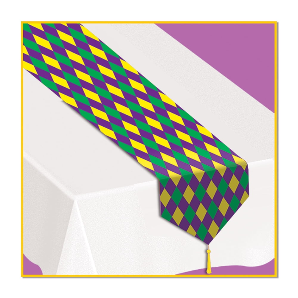 THE BEISTLE COMPANY DDI Mardi Gras Paper Table Runner