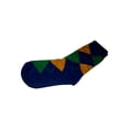 thumbnail image 1 of Mardi Gras Purple Green Yellow Ladie's Argyle Socks One Size, 1 of 1