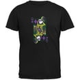 thumbnail image 1 of Mardi Gras Queen of Diamonds Black Adult T-Shirt - Large, 1 of 1
