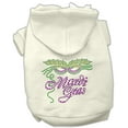 thumbnail image 1 of Mirage Pet Mardi Gras Rhinestud Hoodies Cream M, 1 of 7