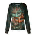 thumbnail image 1 of Mardi Gras Scrub Jackets for Women Button Down Long Sleeve Holiday Scrub Shirts Carnival Mask Printed Nurse Uniforms Workwear, 1 of 4
