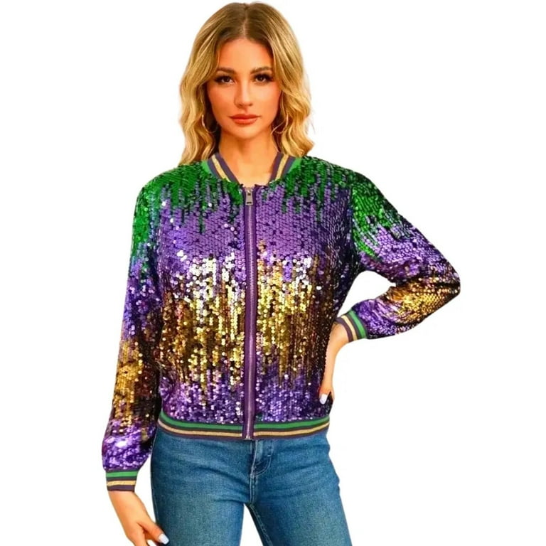Fever Tinsel Mardi Gras Jacket Multi Coloured Fever Tinsel Mardi Gras Jacket Multi Coloured