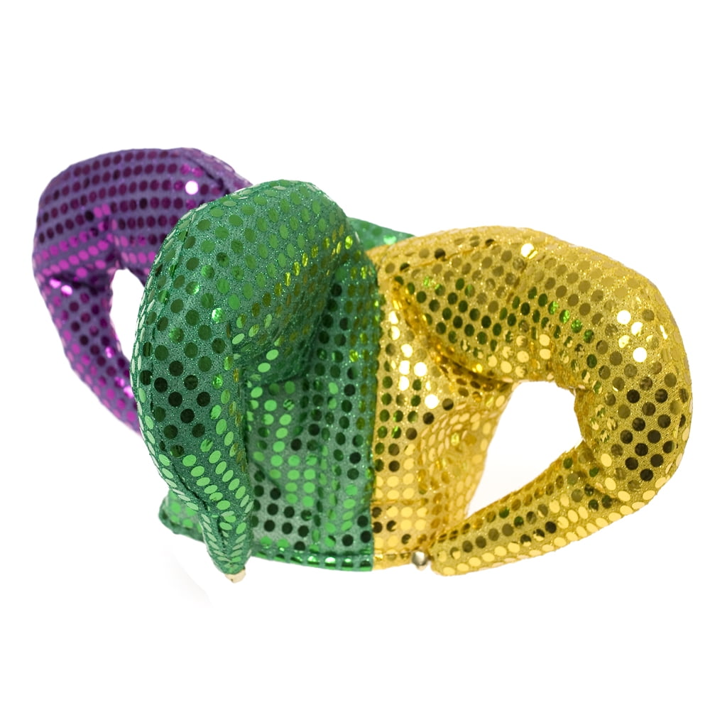 Mardi Gras Sequin Jester Hat - Apparel Accessories - 1 Piece