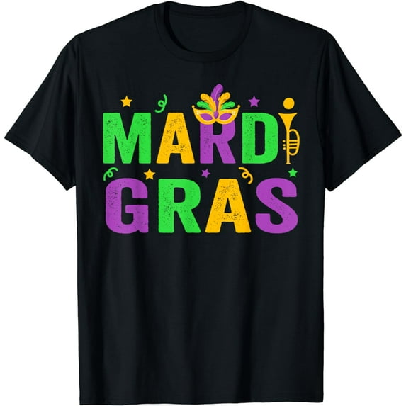 Mardi Gras Shirt Women Men Mardi Gras Kids Mardi Gras Beads T-Shirt