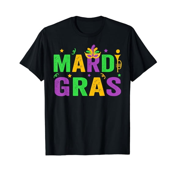 Mardi Gras Shirt Women Men Mardi Gras Kids Mardi Gras Beads T-Shirt