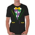 thumbnail image 1 of Mardi Gras Shirt for Men New Orleans Tuxedo Tee for Him US Festival Funny Novelty Men's T-Shirt, 1 of 4