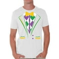 thumbnail image 1 of Mardi Gras Shirt for Men New Orleans Tuxedo Tee for Him US Festival Funny Novelty Men's T-Shirt, 1 of 4