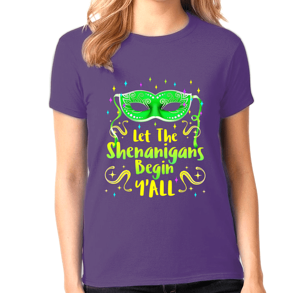Mardi Gras Shirts Let The Shenanigans Begin Shirt Mardi Gras Shirt New Orleans Mardi Gras Outfit for Girls