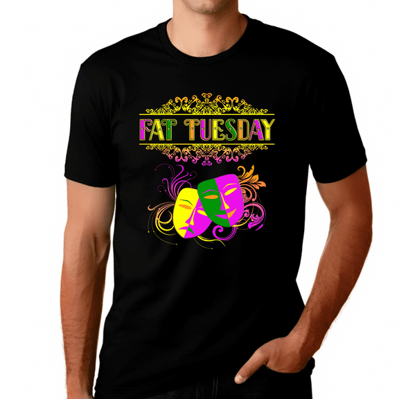 Mardi Gras Shirts for Men Fat Tuesday Shirt Mardi Gras Mask Mardi Gras Shirt Mardi Gras Clothes