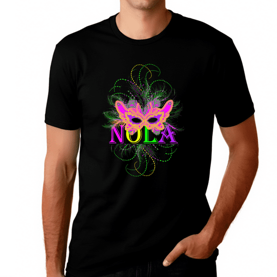 Mardi Gras Shirts for Men Mardi Gras Shirt Mardi Gras Party Mask NOLA Shirt Funny Mardi Gras Shirts