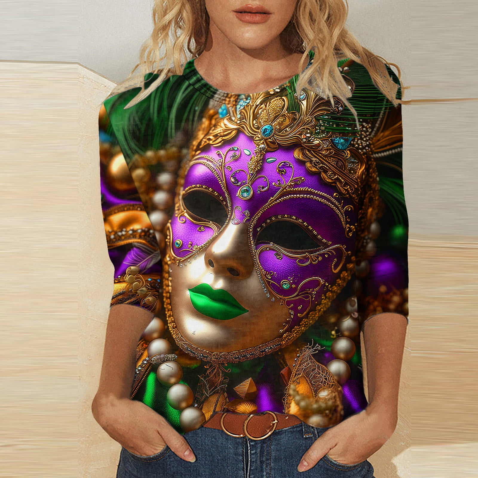 AOBUTE Men's Valentine/Mardi Gras Hoodie - Gingerbread Print, Long Sleeve With Pocket, XX-Large - View #4