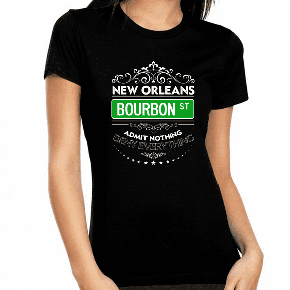 Mardi Gras Shirts for Women Classy New Orleans Bourbon Street Cool NOLA Mardi Gras Shirt Mardi Gras Outfit