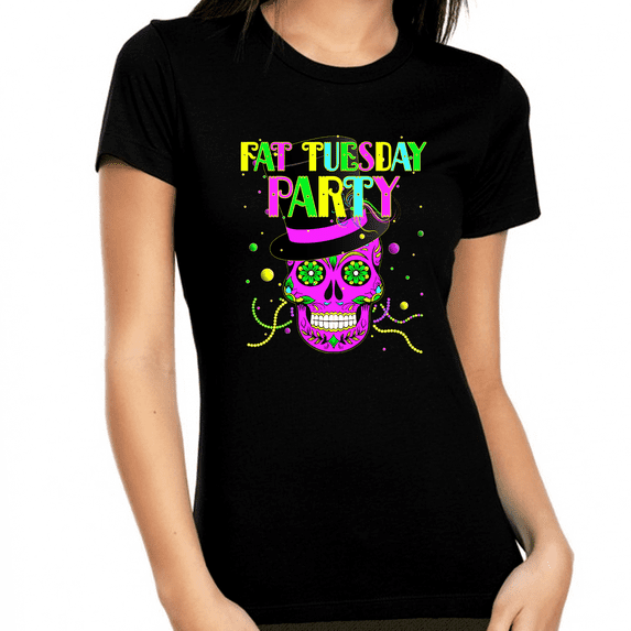 Mardi Gras Shirts for Women Fat Tuesday Mardi Gras Cool Mardi Gras Shirt Mardi Gras Outfit for Women