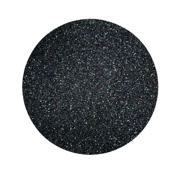 Mardi Gras Spot 8oz Glitter - Holographic Black (Each)