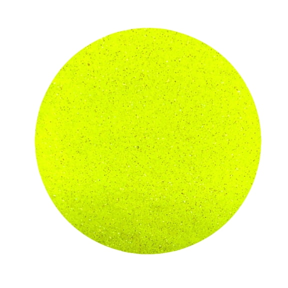 Mardi Gras Spot 8oz Glitter Neon Yellow (Each)