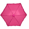 thumbnail image 1 of Mardi Gras Spot Hot Pink Decorative Umbrella with Ruffle 14.5" (Each), 1 of 1