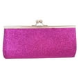 thumbnail image 1 of Mardi Gras Spot Large Hot Pink Glitter Clutch Purse 9.5" x 4.5" (Each), 1 of 1