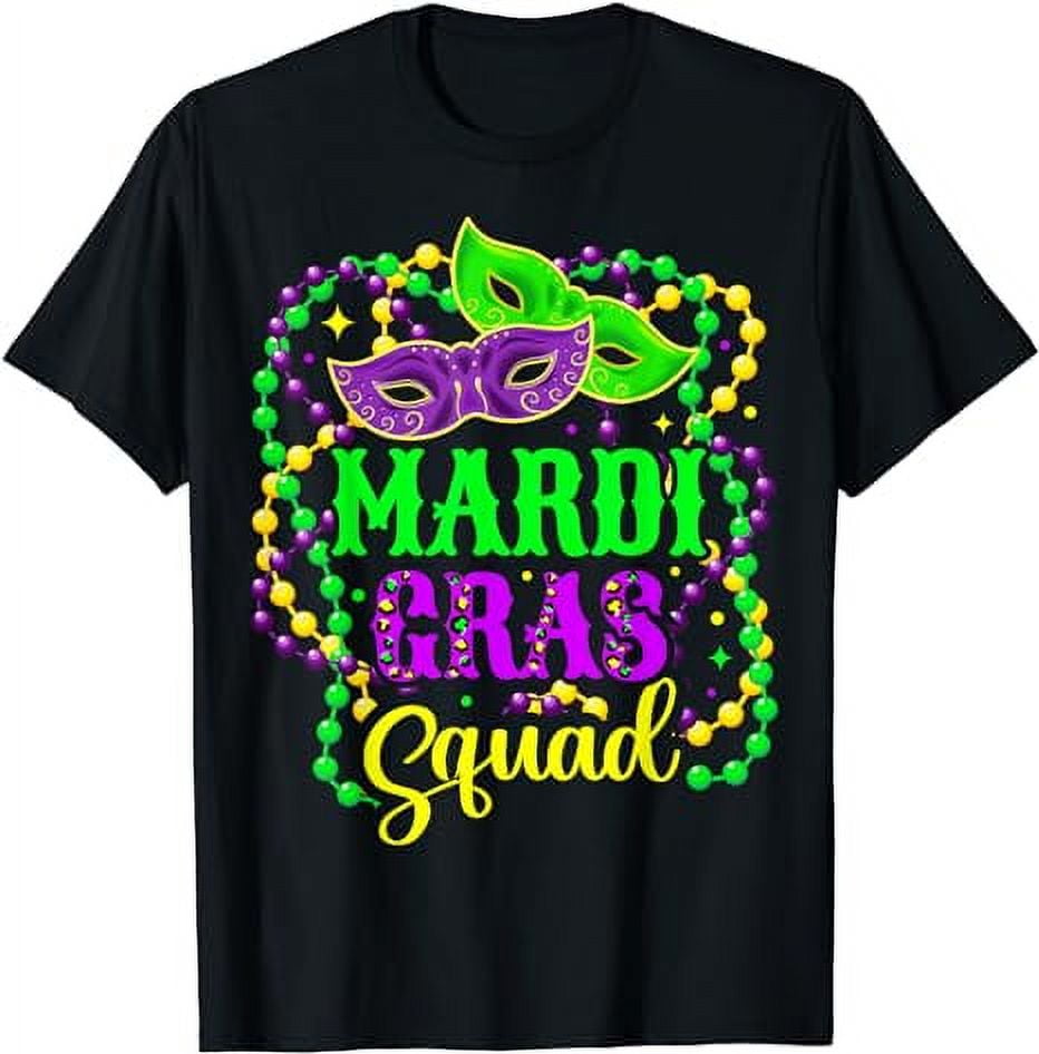 Mardi Gras Squad Family Cousin Crew Carnival Jester Party T-Shirt ...
