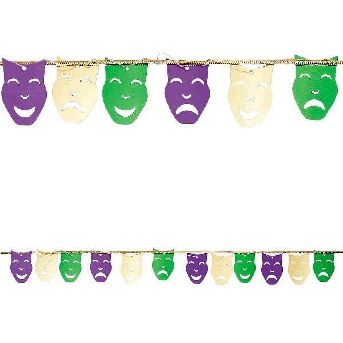 Mardi Gras Paper Masks, Mardi Gras, Apparel Accessories, 12 Pieces