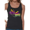 thumbnail image 1 of Mardi Gras Tank Top for Women Festive Tees Carnival Mask Carnaval 2021 T-Shirt New Orleans Party, 1 of 4