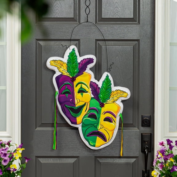 Mardi Gras Theater Mask Estate Door Dcor