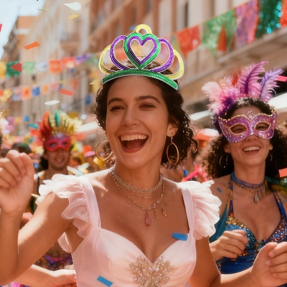 Mardi Gras Tiara Princess Crown Assortment Costume Party Accessories