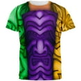 thumbnail image 1 of Mardi Gras Tiki Glass Party All Over Mens T Shirt Multi X-LG, 1 of 2