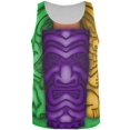 thumbnail image 1 of Mardi Gras Tiki Glass Party All Over Mens Tank Top Multi LG, 1 of 2