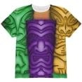 thumbnail image 1 of Mardi Gras Tiki Glass Party All Over Youth T Shirt Multi YLG, 1 of 2