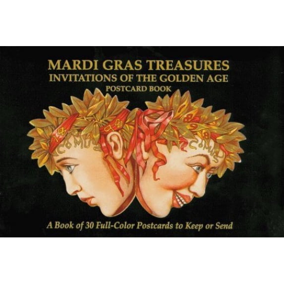 Pre-Owned Mardi Gras Treasures: Invitations of the Golden Age v. 1: Invitations of the Golden Age Postcard Book Paperback